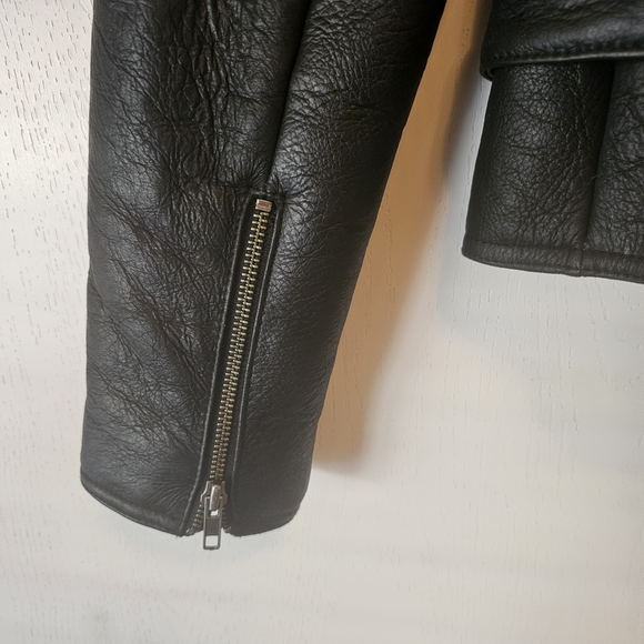 Harley-Davidson Black and Cream Leather Jacket - Picture 6 of 13